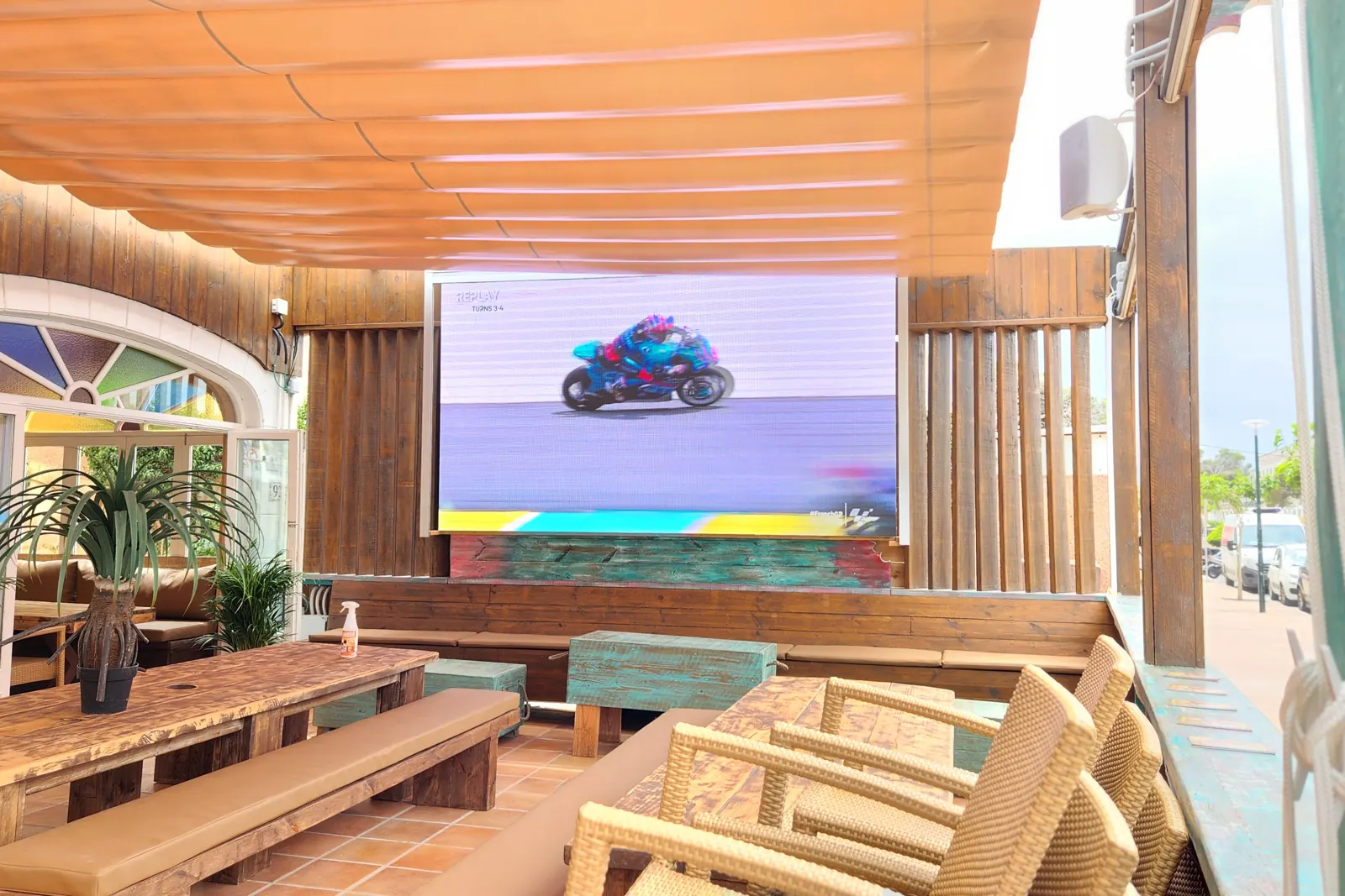 Sportsbar, Mallorca · 2024 · Outdoor · 3,5 × 2,0 m · P3.91